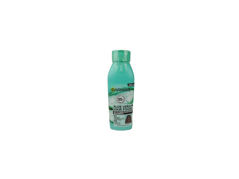 Garnier Moisture Shampoo, Aloe Vera + Hair Food, 350 mL