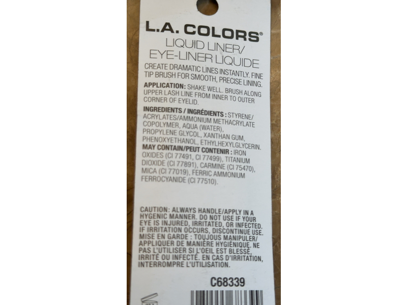 L.A. Colors Metallic Liquid Liner, Metallic Blue, 0.08 fl oz/2.4 mL