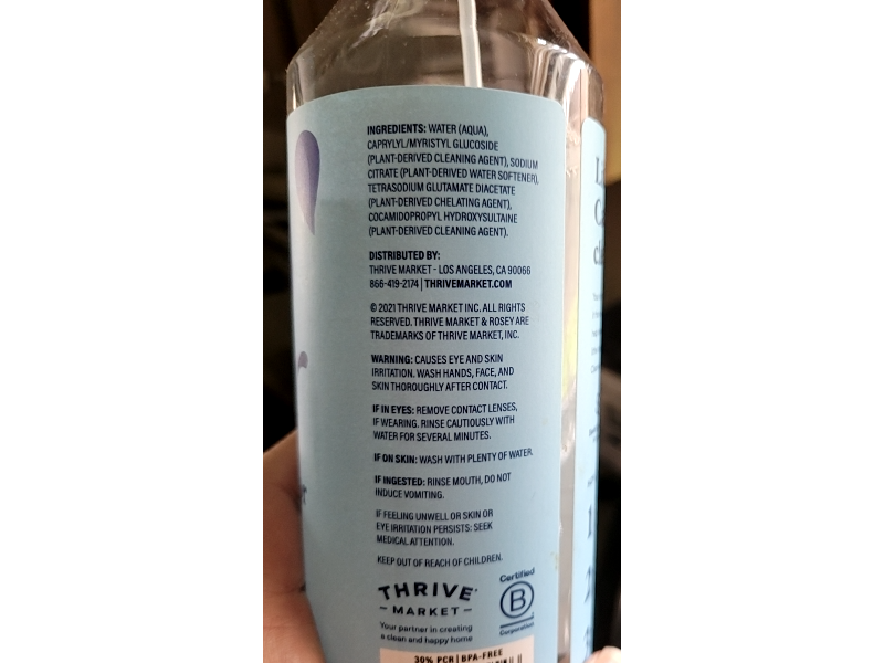 Rosey Glass & Mirror Cleaner, 22 fl oz/650 mL