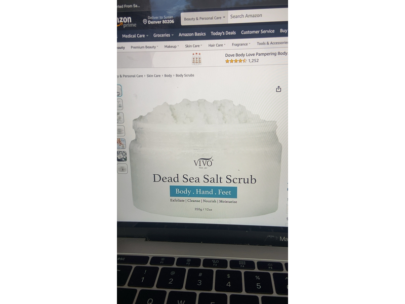Vivo Per Lei Dead Sea Salt Scrub, 12 oz/350 g