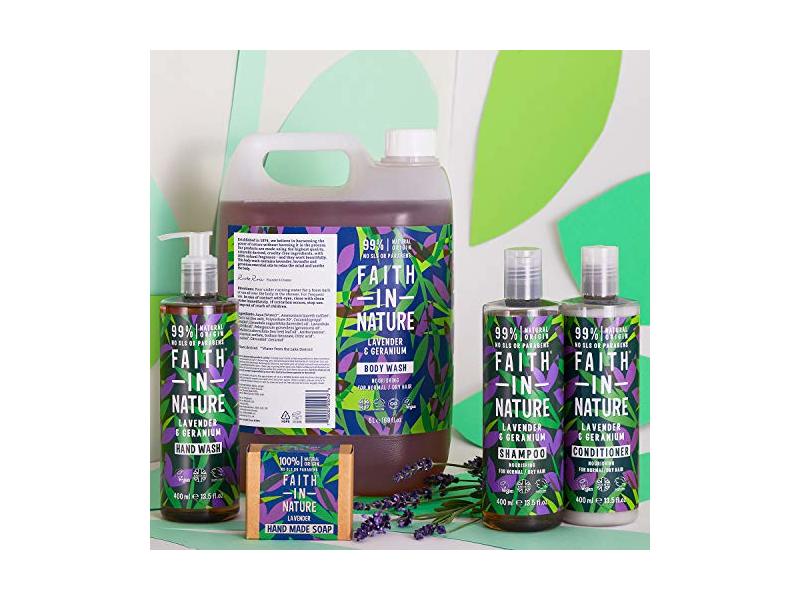 Faith in Nature Shampoo Bar, Natural Lavender & Geranium