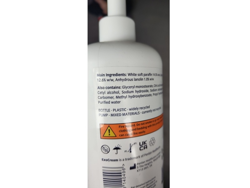 ExoCream Emollient Cream, 500 mL Ingredients and Reviews