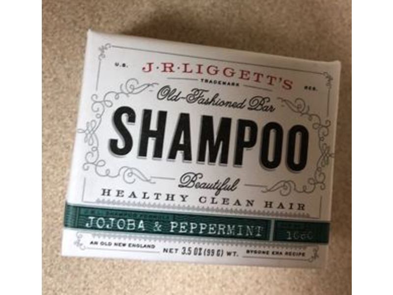 J.R.Liggett Shampoo Bar, Jojoba & Peppermint, 3.5 oz/95 g