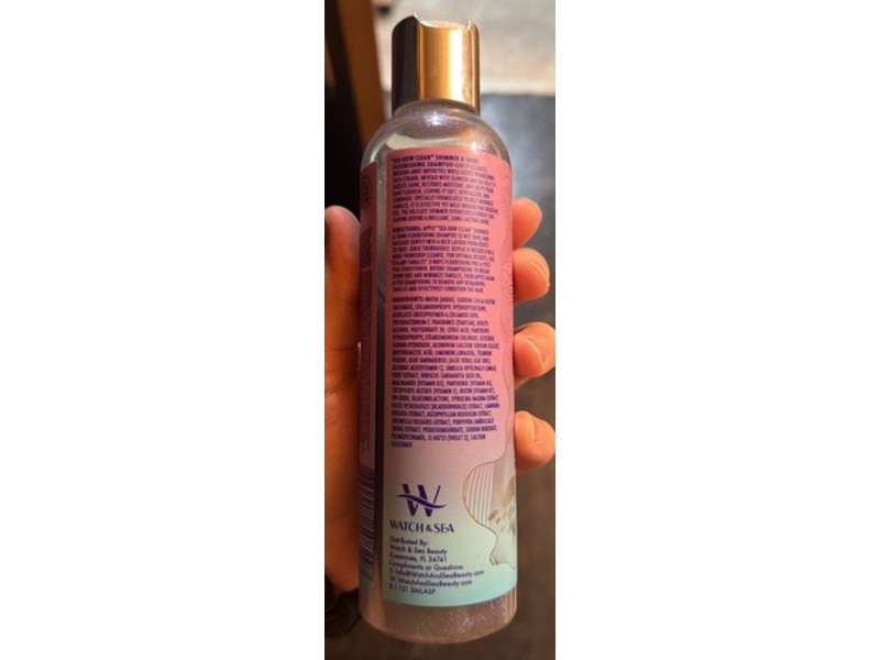 Watch & Sea Shimmer & Shine Flourishing Shampoo, Sea How Clean, 8 oz/236 mL