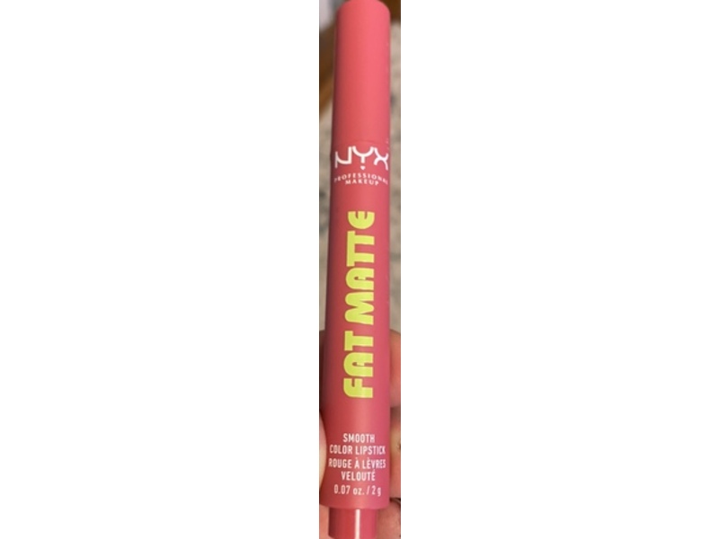Nyx Professional Makeup Fat Matte Lipstick, Pink Puff, 0.07 oz/2 g