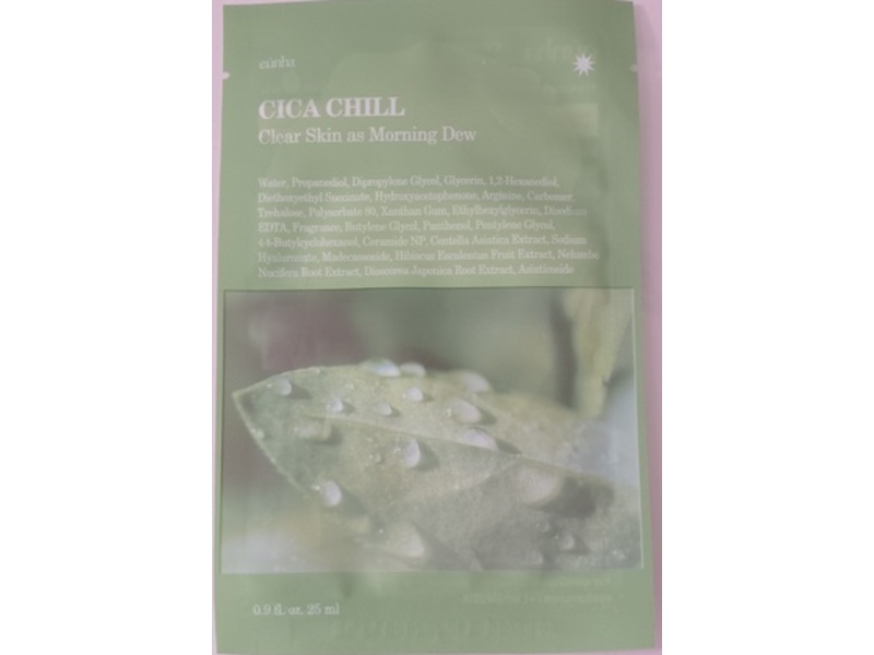 Eunha Cica Chill Sheet Mask, Morning Dew, 0.9 fl oz/25 mL