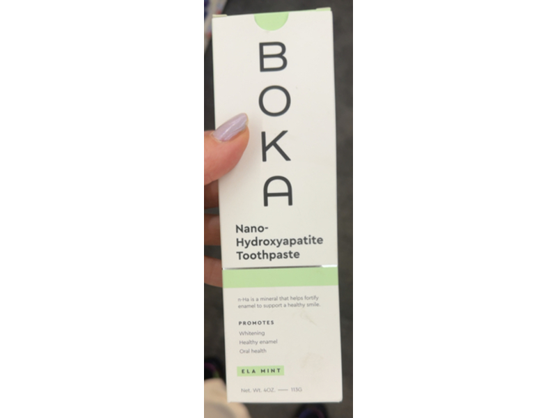 Boka Nano-Hydroxyapatite Toothpaste, Ela Mint, 4 oz /113 g