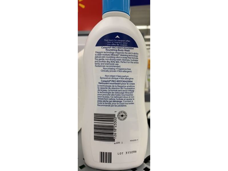 Cetaphil Pro Restoraderm Nourishing Body Wash, 10 fl oz/295 mL