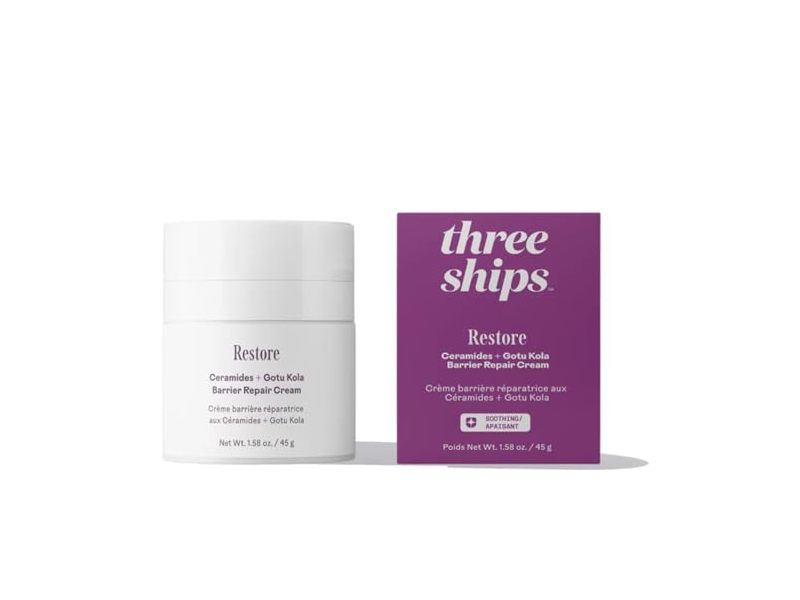 Three Ships Restore Barrier Repair Cream, Ceramides + Gotu Kola, 1.58 oz/45 g