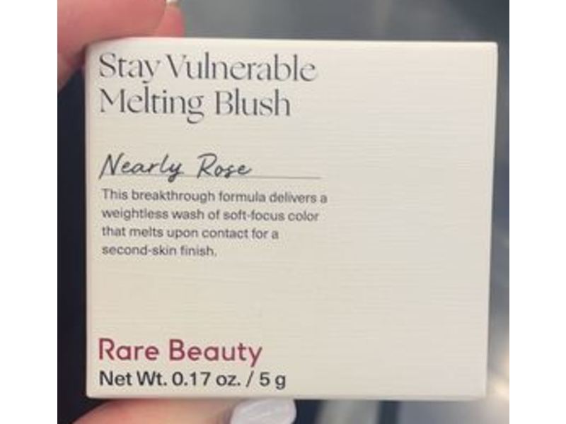 Rare Beauty Stay Vulnerable Melting Cream Blush, Nearly Rose True Pink, 0.17 oz / 5 g
