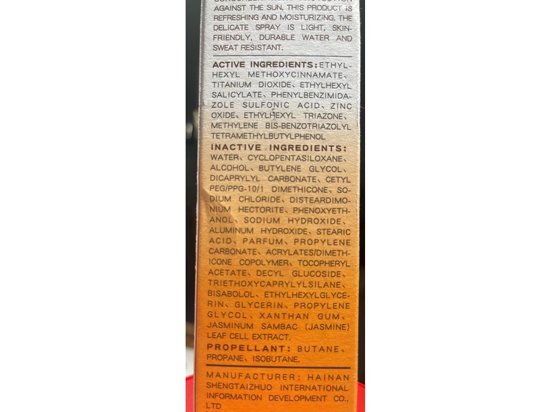 Vgo Crystal Sunscreen Spray, SPF 50 PA+++, 5.07 fl oz/150 mL