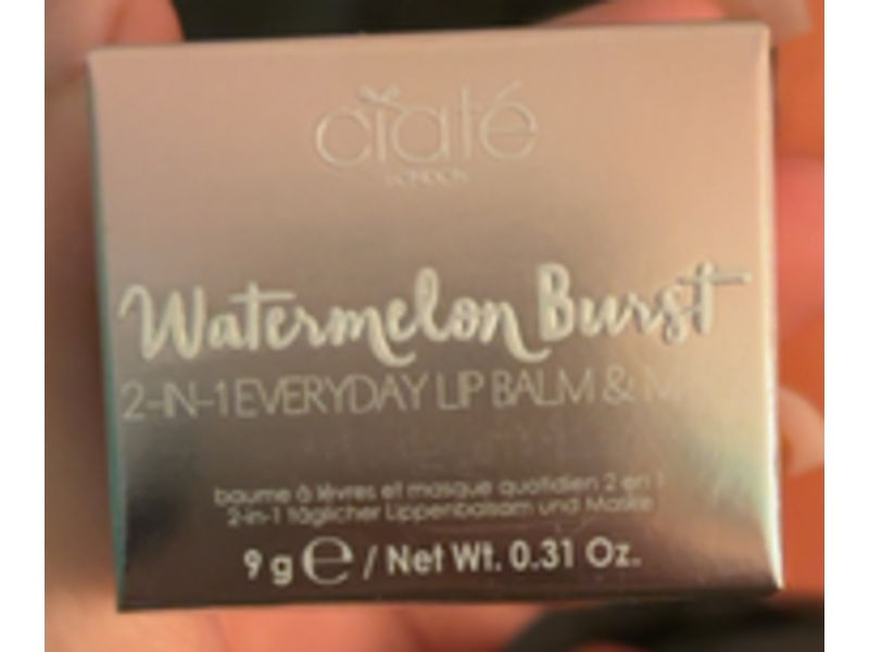 Ciate 2-In-1 Lip Balm & Mask, Watermelon Burst, 0.31 oz/9 g