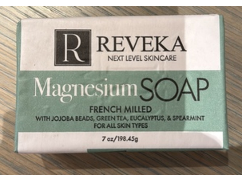 Reveka French Milled Magnesium Bar Soap,Eycalyptus , Spearmint, 7 oz/198.45 g, Pack Of 4
