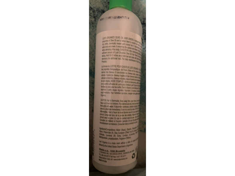 Lusti Olive Oil Hair Sheen, 12 fl oz/355 mL