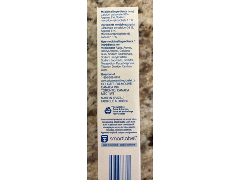 Colgate Anticavity Toothpaste, Sensitive Pro-Relief, 22 mL