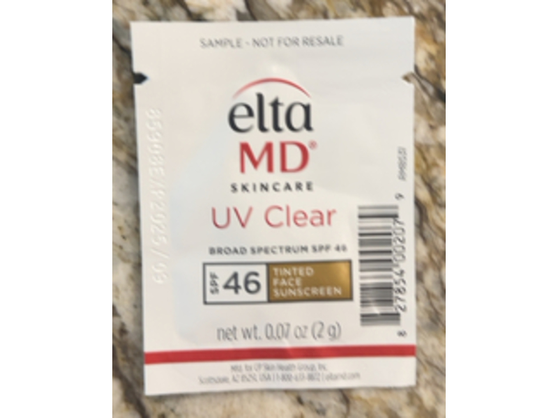EltaMD UV Clear Tinted Face Sunscreen, SPF 46, 0.07 oz/2 g