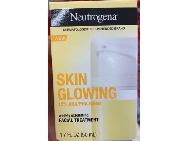 Neutrogena Skin Glowing Weekly Exfoliating Facial Treatment, 1.7 fl oz/50 mL