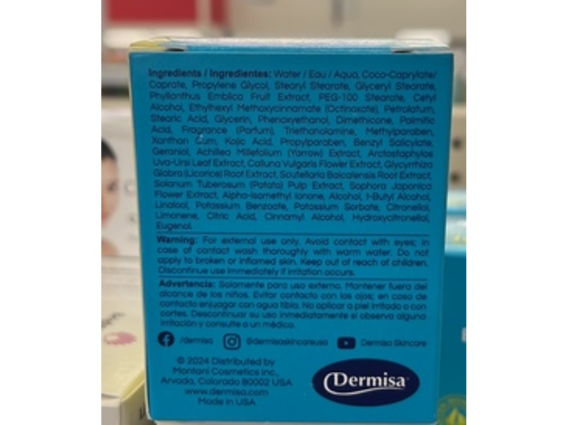 Dermisa Brightening Cream, 1.5 oz/42 g