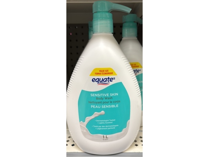 Equate Body Wash, Sensitive Skin, 1 L