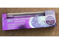 Xoc Purple Whitening Toothpaste Plus Bamboo Toothbrush, 3.38 fl oz/100 mL - thumbnail 2