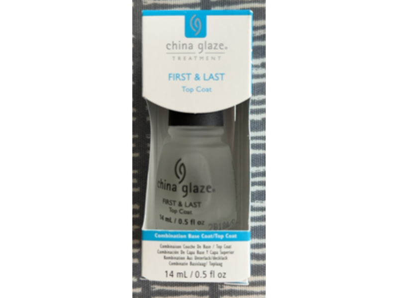 China Glaze, First and Last Top Coat, 0.5 fl oz/14 mL