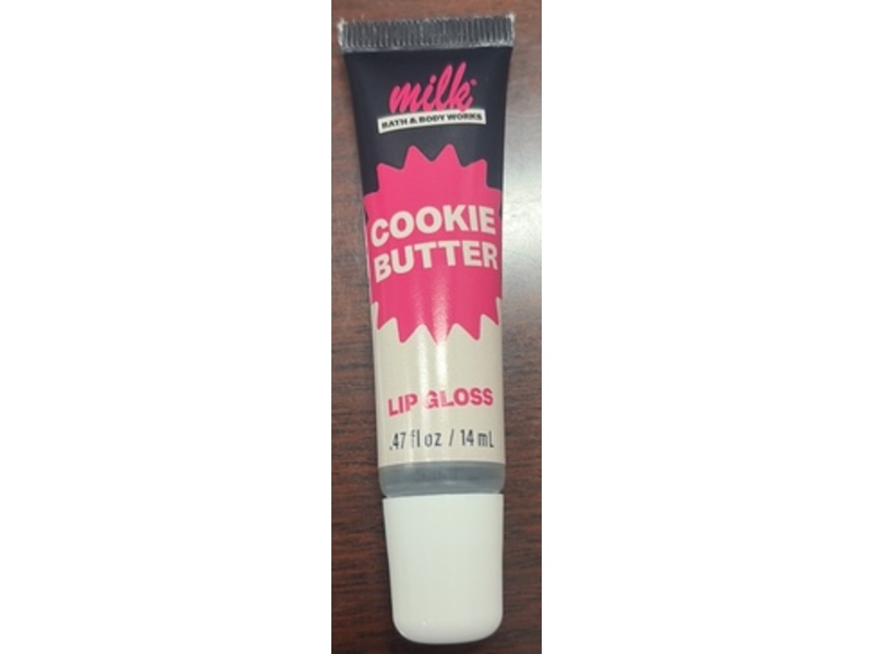 Bath & Body Works Milk Lip Gloss, Cookie Butter, 0.47 fl oz/14 mL