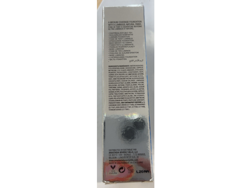 Anastasia Beverly Hills Luminous Foundation, 250C, 1.0 fl oz/30 mL