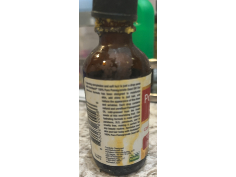 Horbaach Cold Pressed Pomegranate Seed Oil, 2 fl oz/59 mL