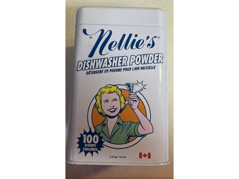 Nellie's Dishwasher Detergent Powder, 100 Loads, 1.6 kg