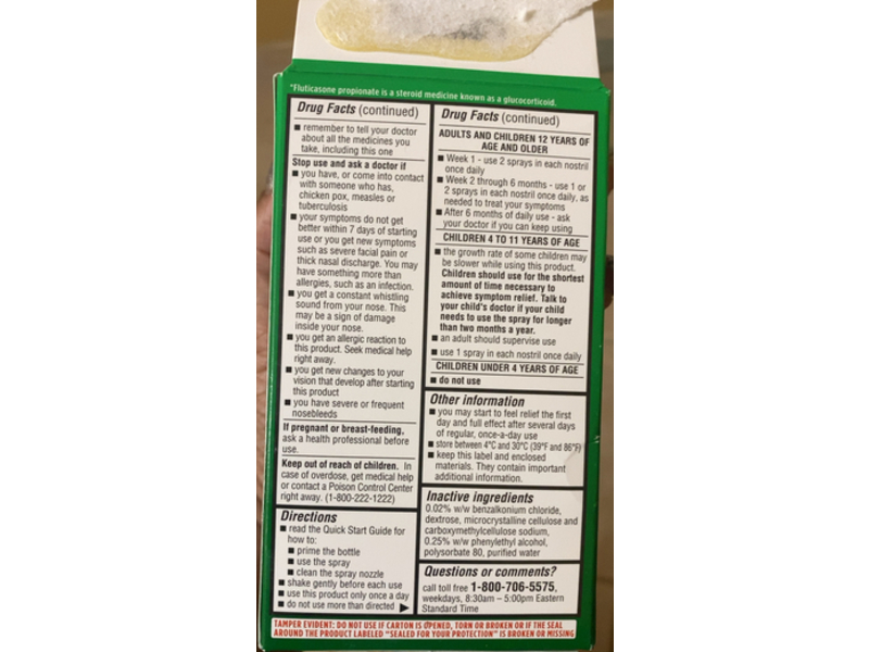 Walgreens Allergy Nasal Spray, 0.38 fl oz/11.1 mL