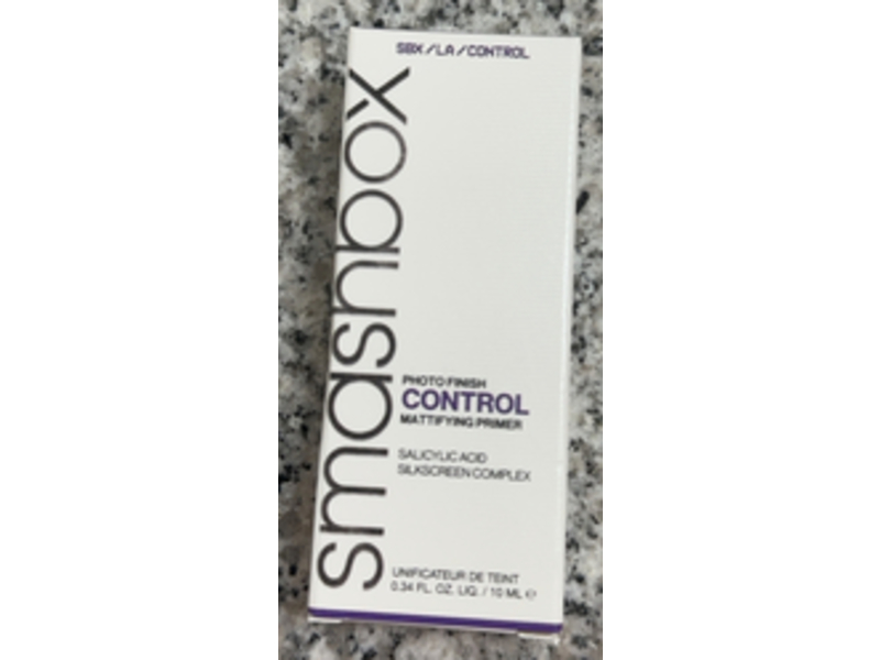 Smashbox Photo Finish Control Mattifying Primer, Salicylic Acid, 0.34 fl oz/10 mL