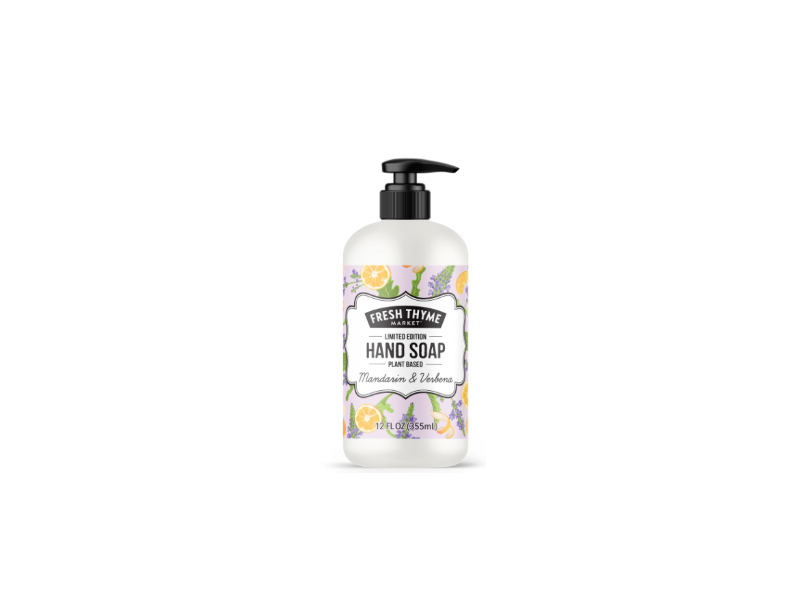Fresh Thyme Hand Soap, Mandarin & Verbena, 12 fl oz/355 mL