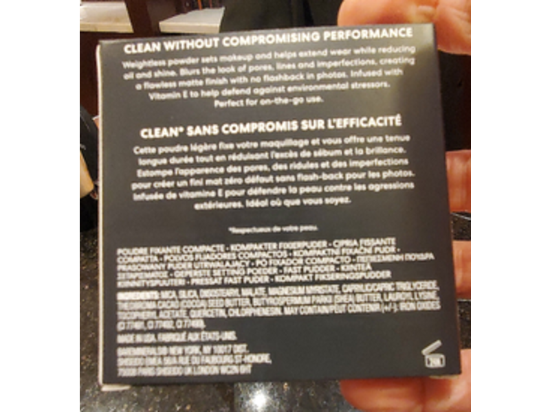 bareMinerals Original Mineral Veil Pressed Setting Powder, Sheer Fair, 0.3 oz/9 g