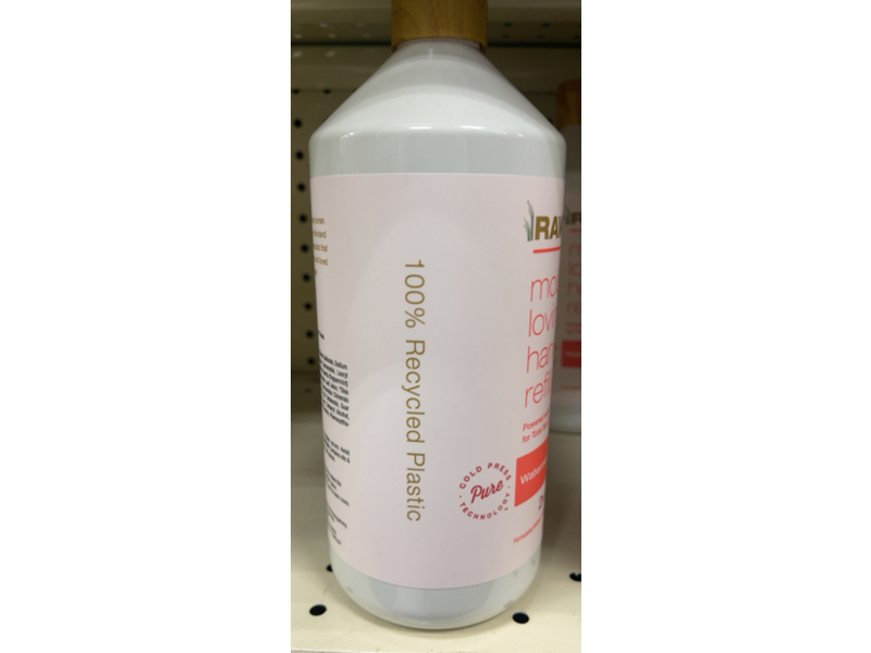 Raw Sugar Moisture Loving Hand Wash Refill, Water Melon + Fresh Mint, 32 fl oz/1 L