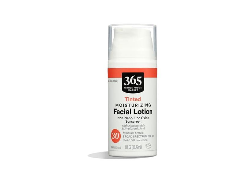 365 Whole Foods Market Tinted Moisturizing Facial Lotion Sunscreen, SPF 30, 3 fl oz/88.72 mL