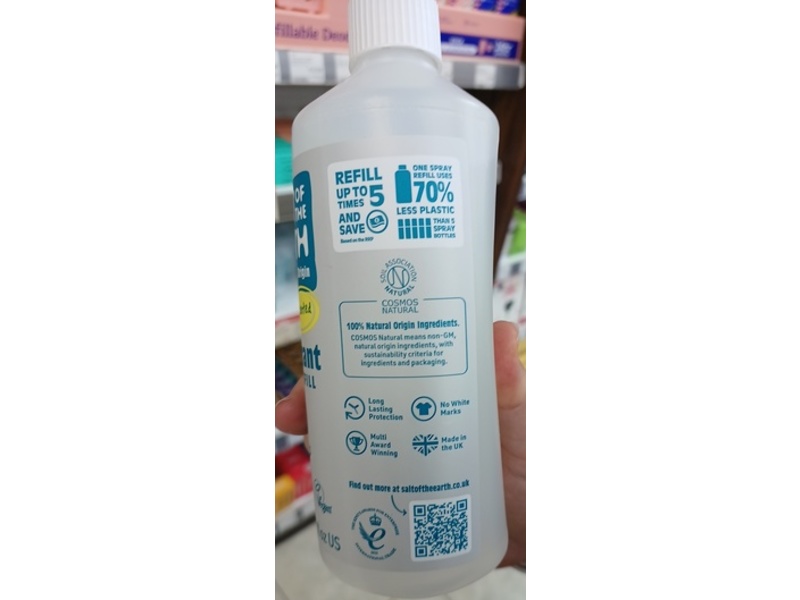 Salt Of The Earth Deodorant Spray Refill, Unscented16.9 fl oz/500 mL