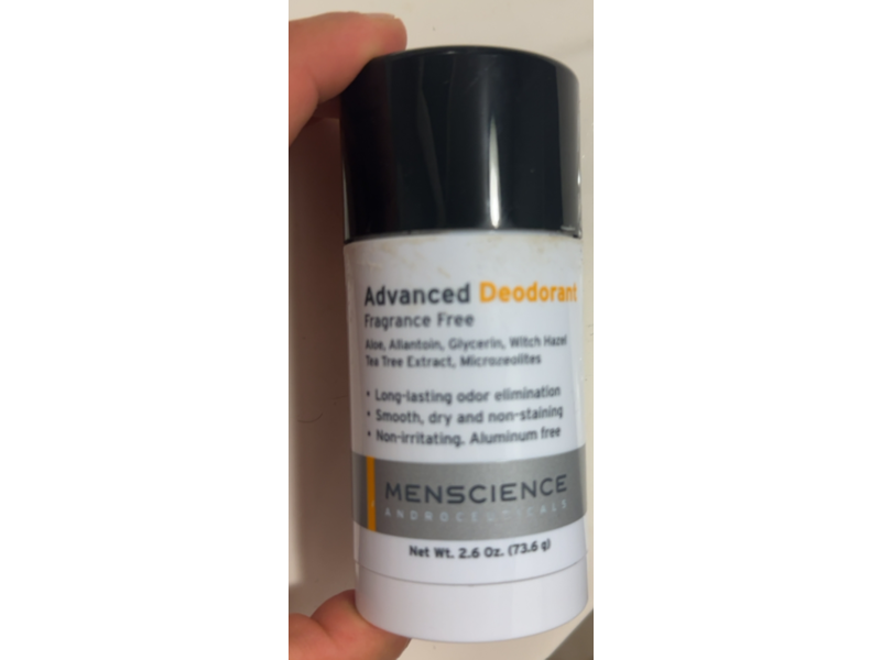 Menscience Androceuticals Advanced Deodorant, 2.6 oz/73.6 g