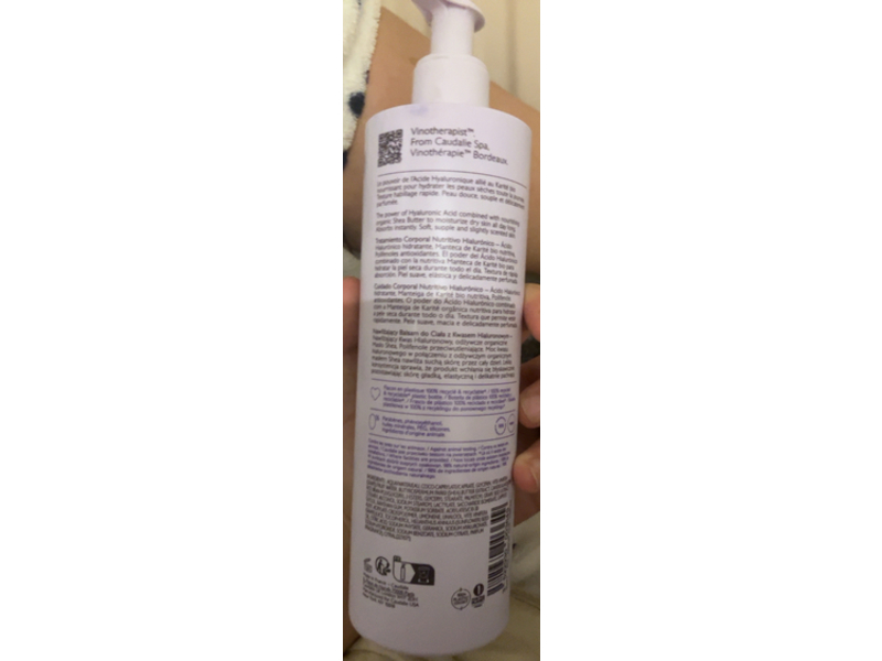 Caudalie Vinotherapist Hyaluronic Nourishing Body Lotion, 13.5 fl oz/400 mL