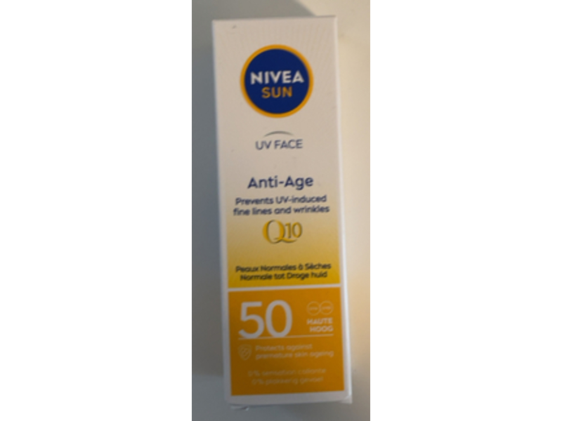 Nivea Sun Anti - Age Q10 Sunscreen, SPF 50, 50 mL
