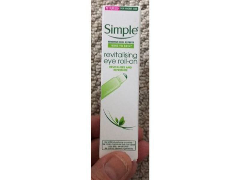 Simple Revitalising Eye Roll-On, Kind To Skin, 15 mL