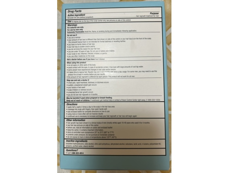 Up & Up Men Hair Regrowth Treatment, 2.11 oz/60 g