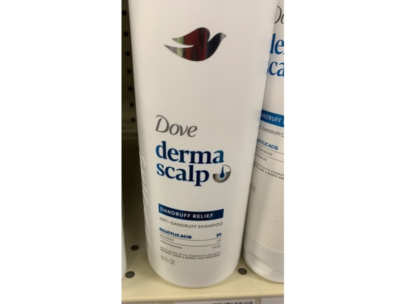 Dove Derma Scalp Anti-Dandruff Shampoo, Dandruff Relief, 16 fl oz