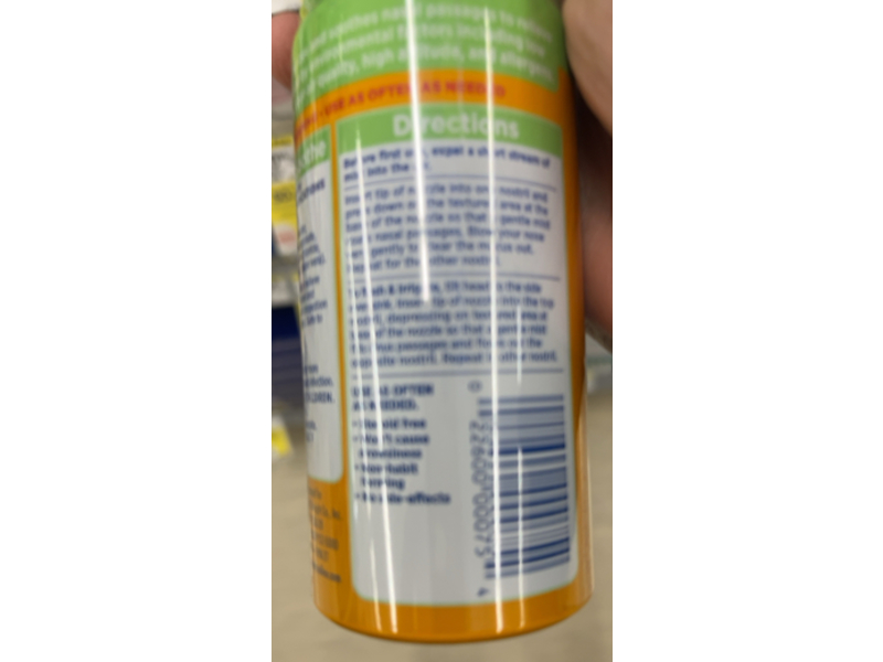 Arm & Hammer Simply Saline Nasal Mist, Aloe Vera, 4.6 oz/130 g, Pack Of 3