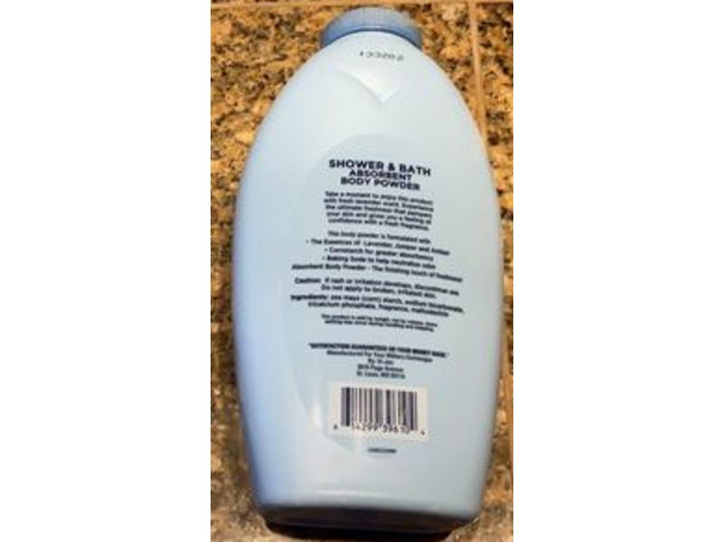 Exchange Select Shower & Bath Absorbent Baby Powder, Fresh Lavender Scent, 13 oz/368 g