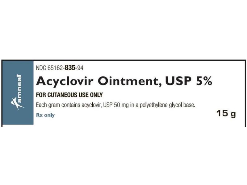 Acyclovir Ointment 5%, 15 g, Amneal (Rx)