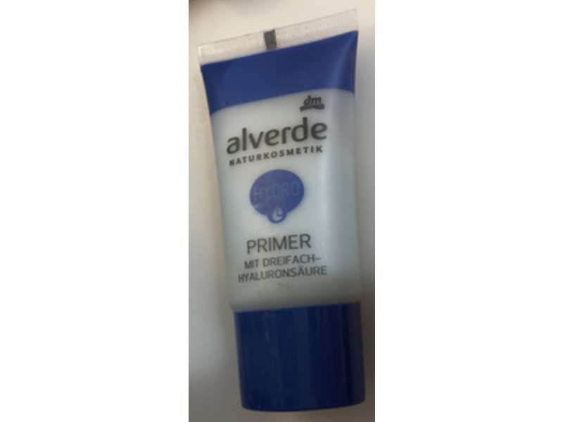 Dm Alverde Naturkosmetik Hydro Primer, Triple Hyaluronic Acid, 30 mL