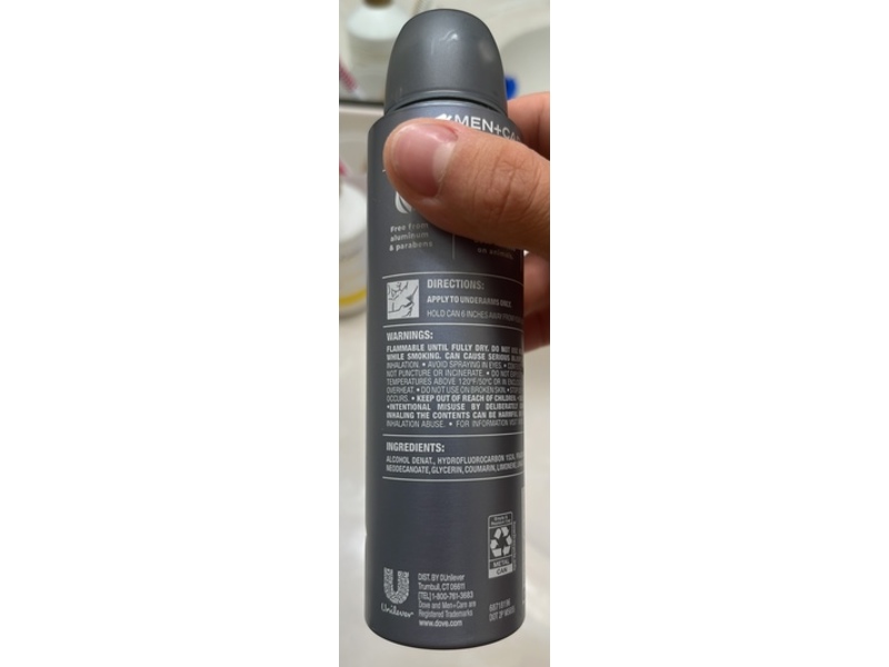 Dove, Men+Care Deodorant Spray, Eucalyptus & Birch, 4 fl oz/113 g