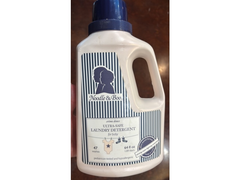 Noodle & Boo Ultra-Safe Baby Laundry Detergent, Creme Douce, 47 Loads, 64 fl oz/1.89 L