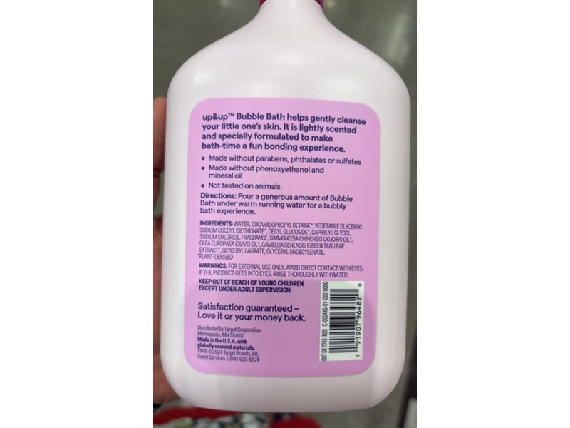 Up & Up Bubble Bath, Fruity Fresh Scent, 34 fl oz/1 L