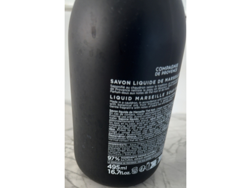 Savon De Marseille Liquid Marseille Soap, Black Tea, 16.7 fl oz/495 mL